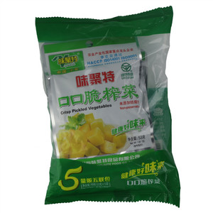 味聚特口口脆榨菜五联包