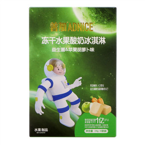 ADNICE善加益生菌＆苹果胡萝卜味冻干水果酸奶冰淇淋