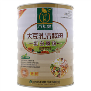 百年健大豆乳清酵母蛋白质粉无糖固体饮料