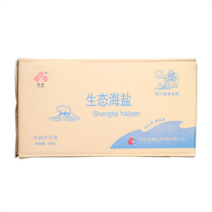 鲁晶牌加碘螺旋嘴生态海盐箱装（夙沙煮海系列）