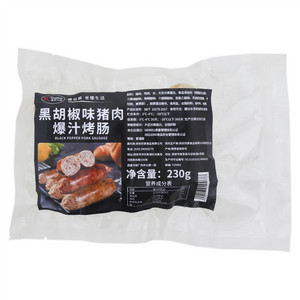 德利汉姆黑胡椒味猪肉爆汁烤肠