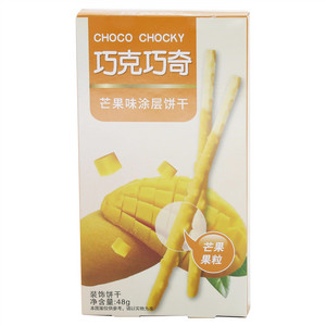 巧克巧奇芒果味涂层饼干