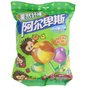 阿尔卑斯果然好棒混合水果味硬糖棒棒糖