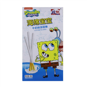 竣怡海绵宝宝牛奶味涂层棒