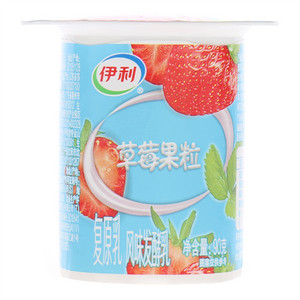 伊利草莓果粒复原乳 风味发酵乳