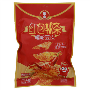 祖食红包辣条嘻哈豆皮（香辣味）
