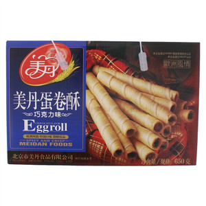 美丹巧克力味蛋卷酥