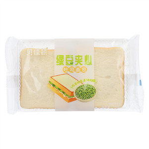 贝佳顿绿豆夹心吐司面包
