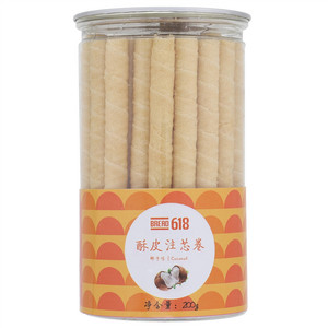 塞奇烘焙椰子味酥皮注芯蛋卷