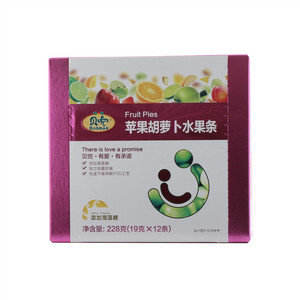 贝兜苹果胡萝卜水果条