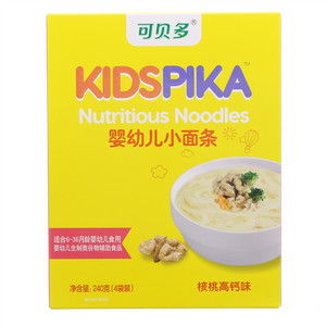 KIDSPIKA可贝多核桃高钙味婴幼儿小面条