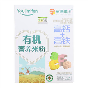 金盾优贝高钙+高铁有机营养米粉