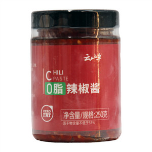 云山半0脂肪辣椒酱
