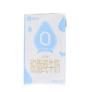 蒙牛小充食脱脂纯牛奶
