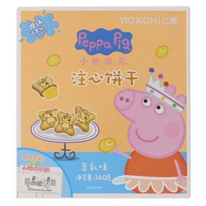 亿智小猪佩奇/Peppa Pig豆乳味注心饼干