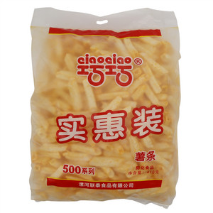 巧巧500系列油炸型膨化食品实惠装薯条