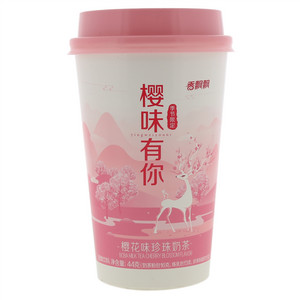 香飘飘樱花味珍珠奶茶