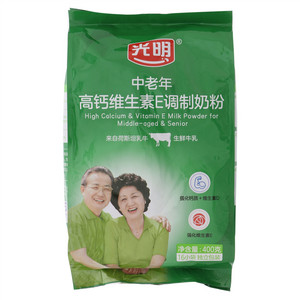 光明中老年高钙维生素E调制奶粉400g