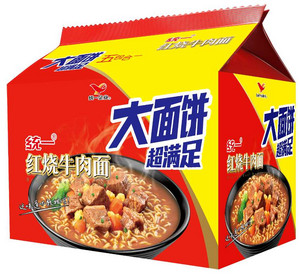 统一红烧牛肉面-大面饼（五合一）