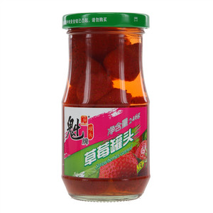 魁牌糖水草莓罐头