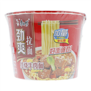 康师傅劲爽红烧牛肉面桶面