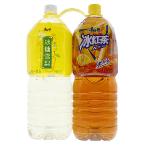 康师傅冰红茶（柠檬口味茶饮品）+冰糖雪梨果汁饮品