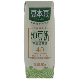 250ml豆本豆纯豆奶无糖