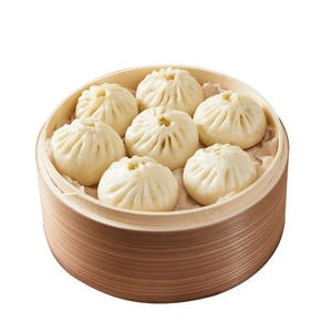 黑猪肉老面小笼包