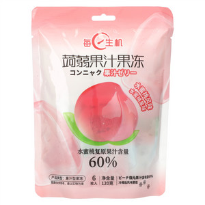 每日生机水蜜桃风味蒟蒻果汁果冻