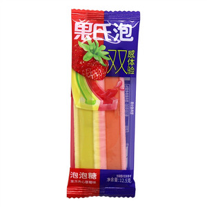 果氏草莓味果冻夹心泡泡糖