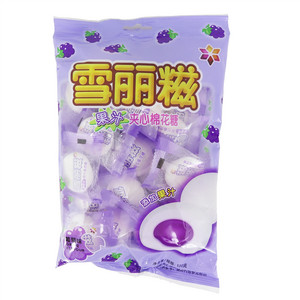 100克雪丽糍夹心棉花糖（葡萄味）