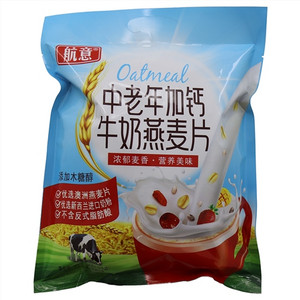 航意中老年加钙牛奶燕麦片
