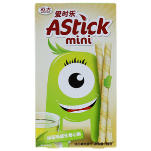 爱时乐绿茶味夹心棒(注心饼干)