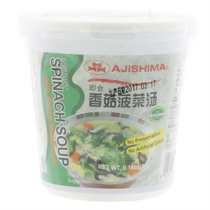 AJISHIMA即食香菇菠菜汤