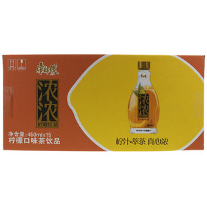 康师傅浓浓 柠檬红茶(柠檬口味茶饮品)450ml×15