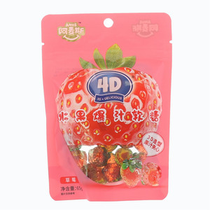 AMOS阿麦斯草莓4D水果爆汁软糖