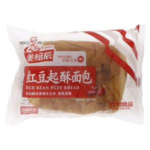100克美焙辰红豆起酥面包