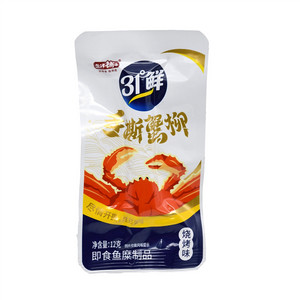 盐津铺子烧烤味手撕蟹柳