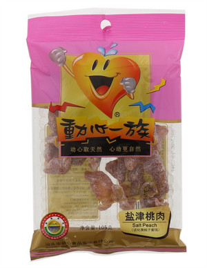 动心一族盐津桃肉105克
