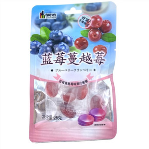 都市客蓝莓蔓越莓硬糖