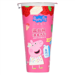 YICHCHI亿智Peppa Pig小猪佩奇白巧克力草莓味饼干