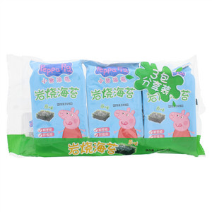 添乐卡通王小猪佩奇原味岩烧海苔