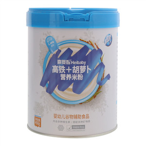 喜婴智高铁+胡萝卜片状营养米粉