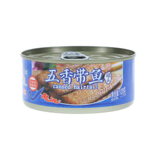 三渔圣冈五香带鱼罐头
