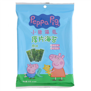 添乐卡通王小猪佩奇原味厚片海苔