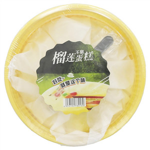 榴莲味千层蛋糕