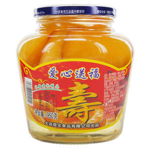 爱心送福糖水黄桃罐头