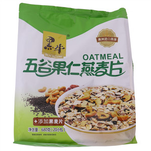 黑牛五谷果仁燕麦片（托盘立袋）680g