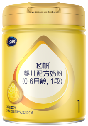 飞帆1段婴儿配方奶粉听装