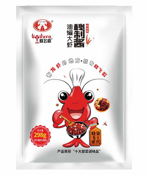潜江龙虾晓飞歌油焖大虾秘制酱组合装 298g